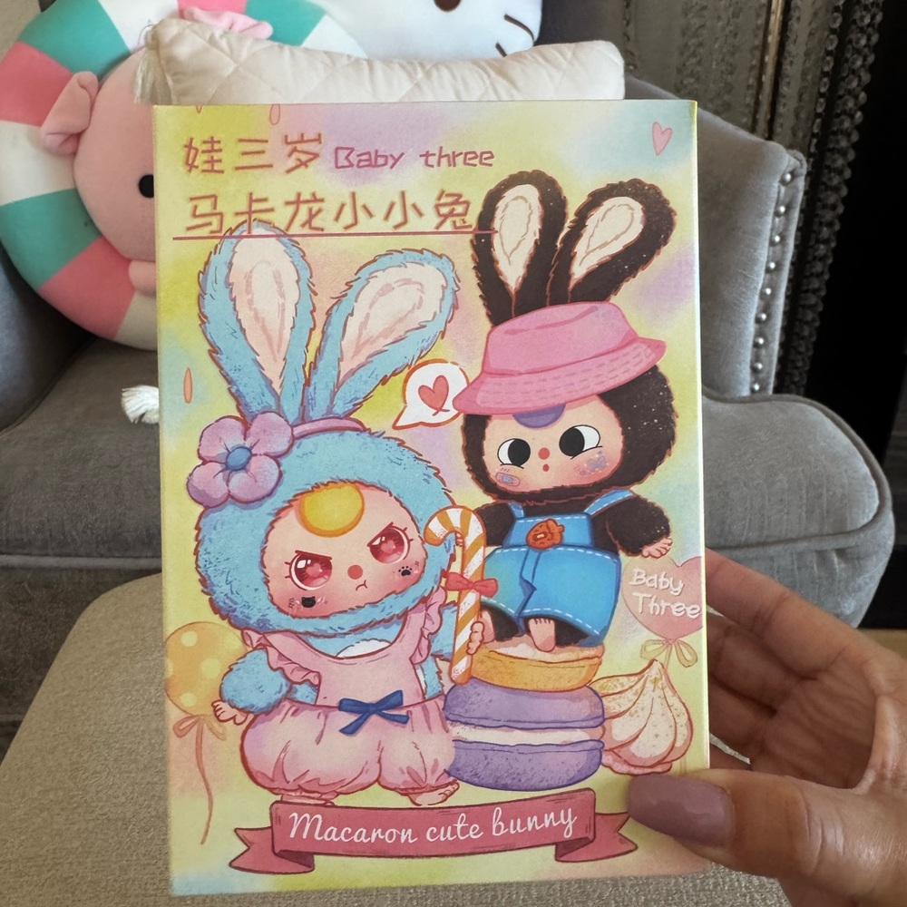 Baby Three Macaron Cute Bunny Blind Box.